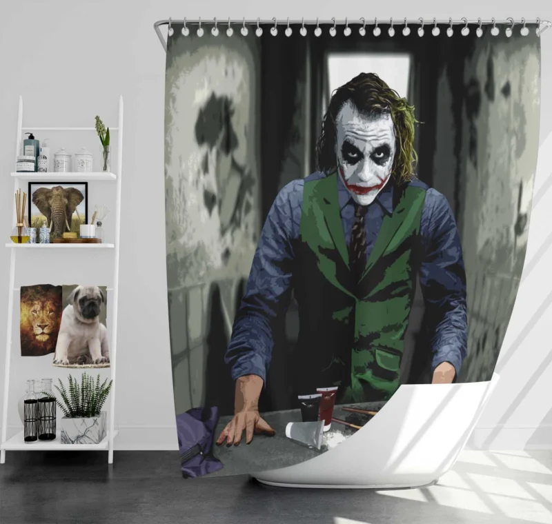 Joker Dark Knight Film Shower Curtain