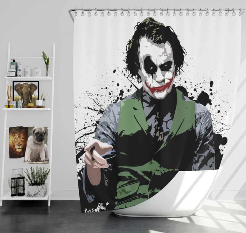Joker Dark Knight Movie Shower Curtain
