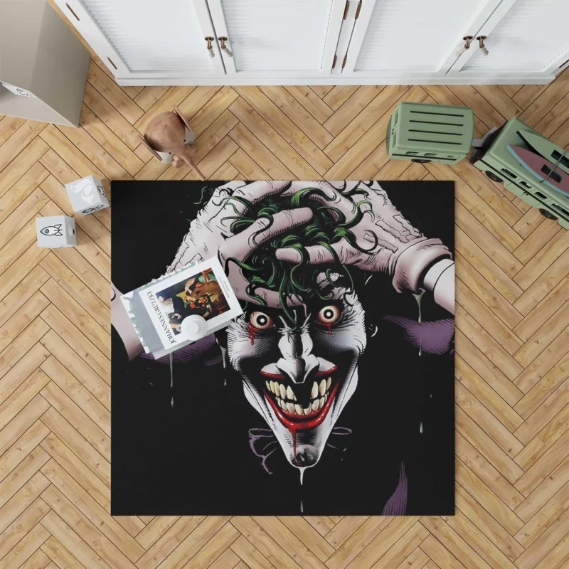 Joker Killing Joke Comics Floor Rug