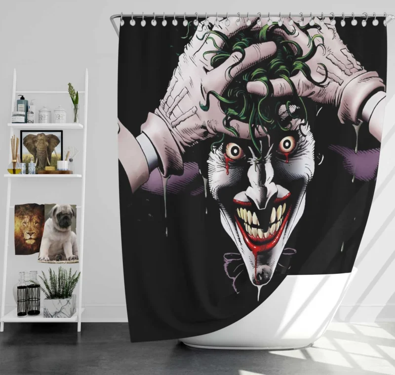 Joker Killing Joke Comics Shower Curtain