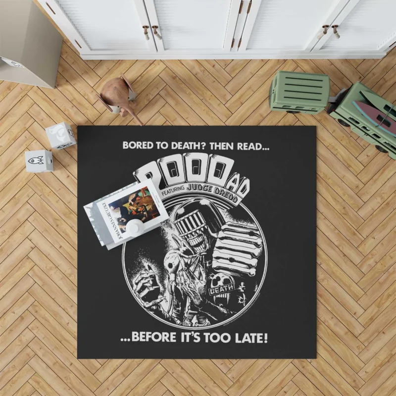 Judge Dredd and Beyond: Exploring 2000 AD Comics Floor Rug
