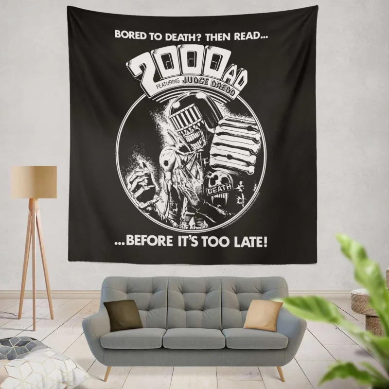 Judge Dredd and Beyond: Exploring 2000 AD Comics  Wall Tapestry