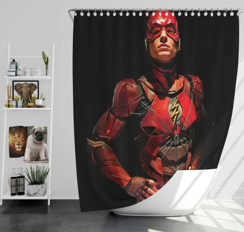 Justice League (2017): Ezra Miller as Flash Shower Curtain