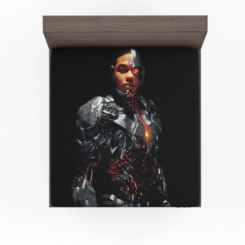 Justice League: Ray Fisher as Cyborg Fitted Sheet