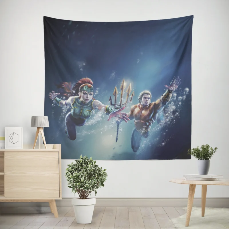 Justice League: Throne of Atlantis - Mera Role  Wall Tapestry
