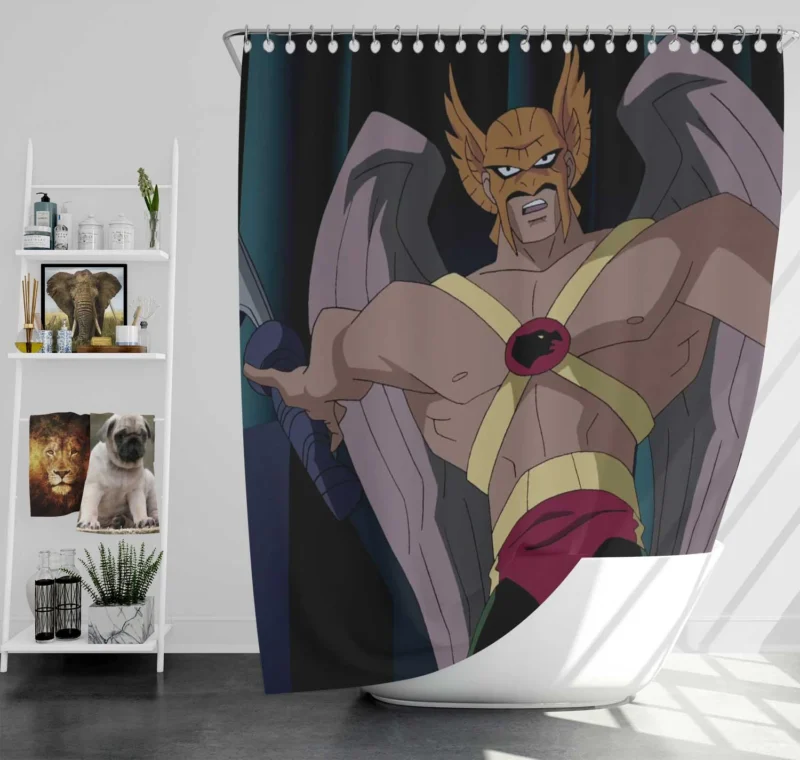 Justice League Unlimited: Hawkman Legacy Shower Curtain