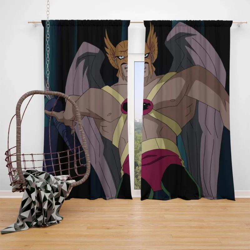 Justice League Unlimited: Hawkman Legacy Window Curtain
