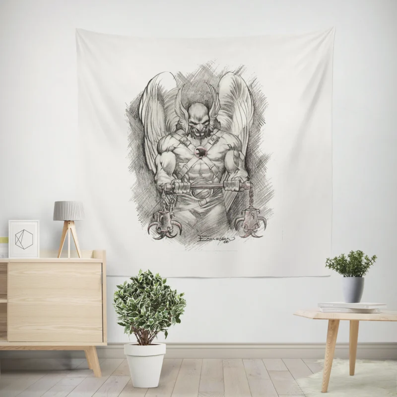 Justice League Unlimited: Hawkman Role  Wall Tapestry