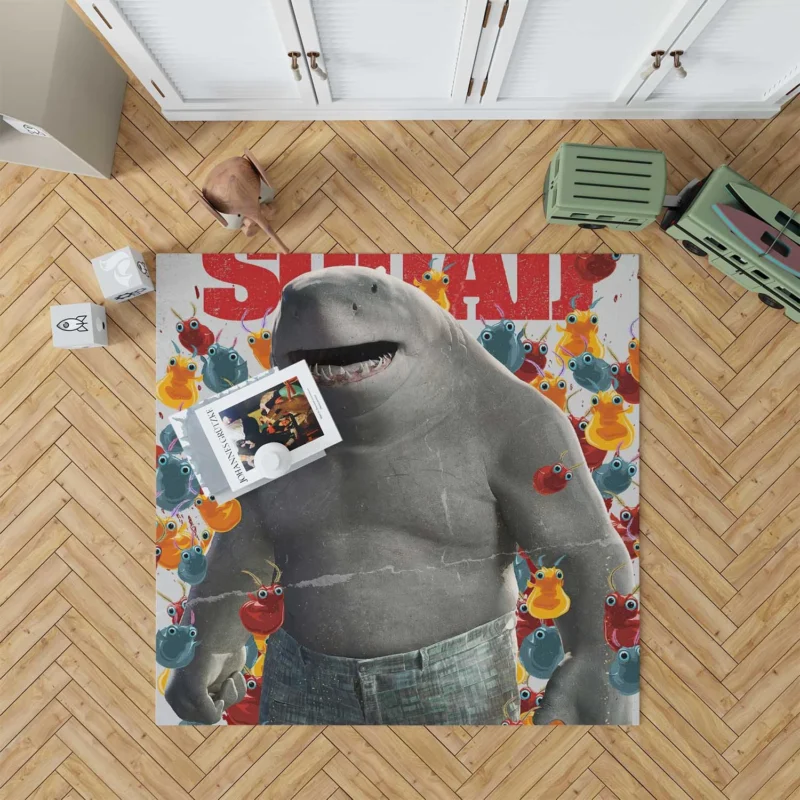 King Shark The Suicide Squad Floor Rug