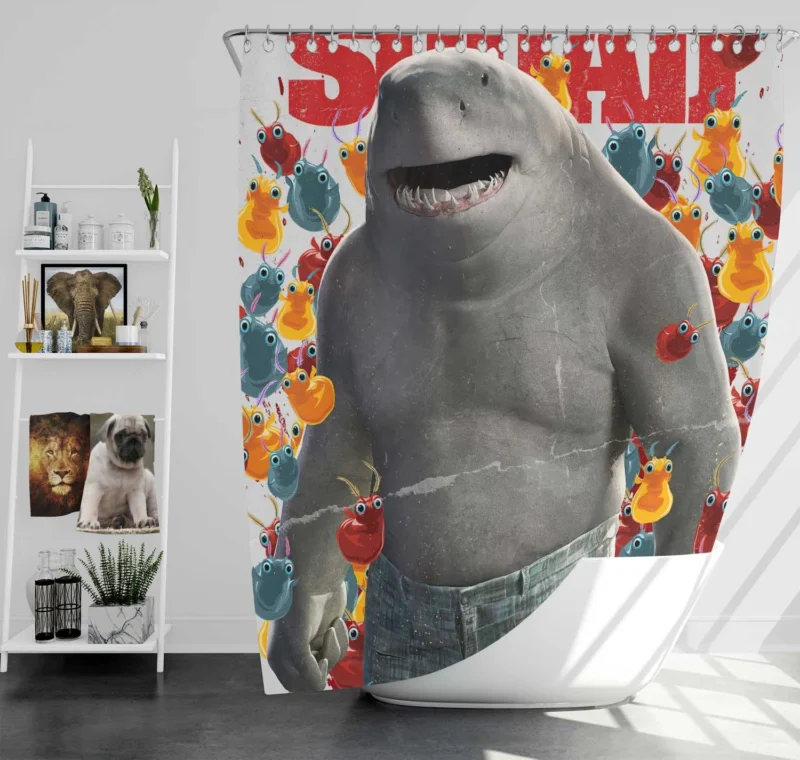 King Shark The Suicide Squad Shower Curtain