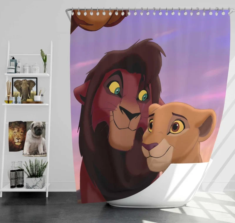 Kovu and Kiara: The Lion King Next Generation Shower Curtain