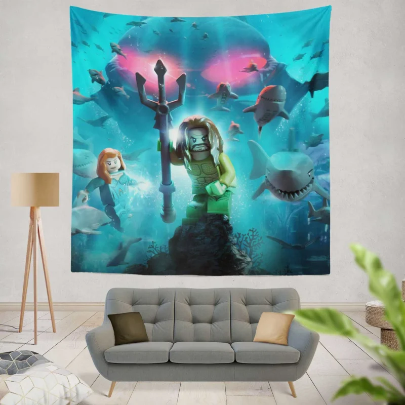 LEGO DC Super Villains: Dive into Aquaman Adventure  Wall Tapestry