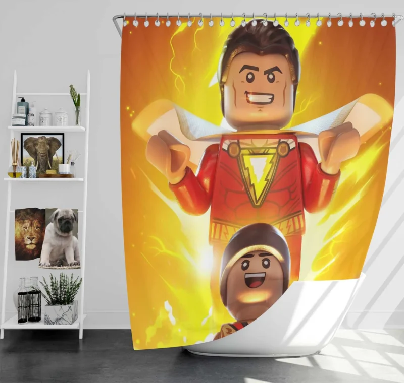 LEGO DC Super Villains: Shazam Joins the Fray Shower Curtain