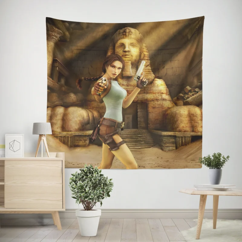 Lara Croft Tomb Raider Anniversary  Wall Tapestry