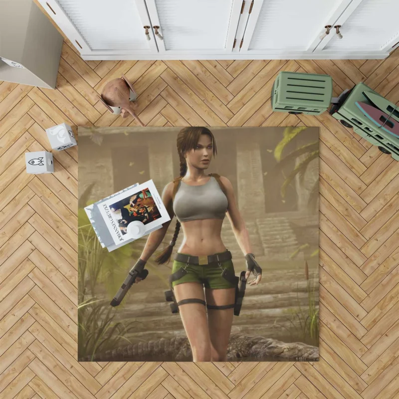 Lara Croft Tomb Raider Journey Floor Rug