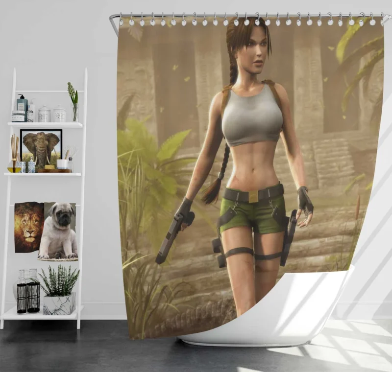 Lara Croft Tomb Raider Journey Shower Curtain
