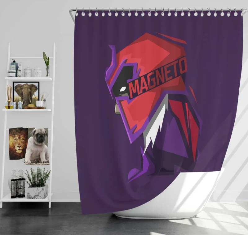 Learn About Magneto (Marvel Comics) in Comics Shower Curtain