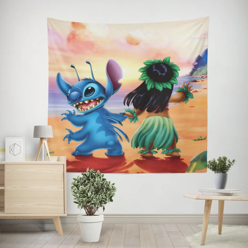 Lilo & Stitch: Beach Adventures  Wall Tapestry