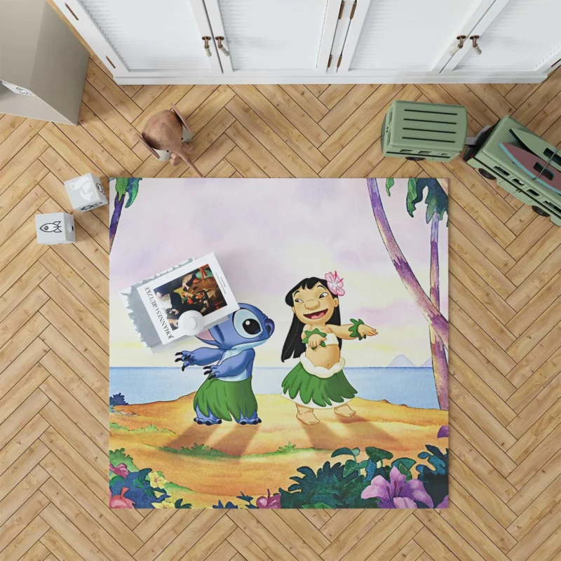 Lilo & Stitch: Friendship and Ohana Floor Rug