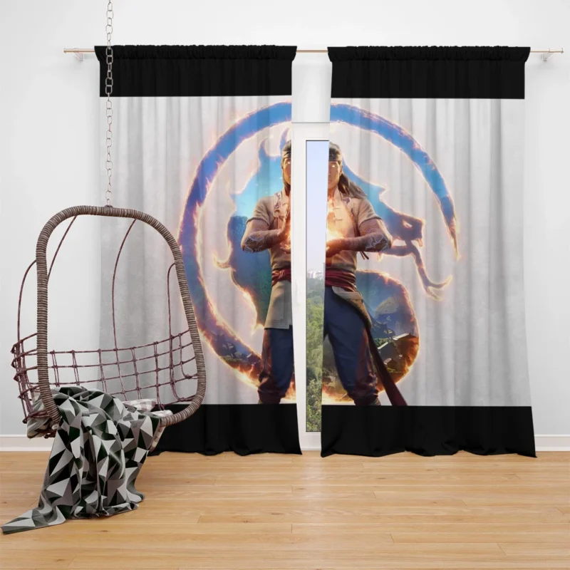 Liu Kang Classic Mortal Kombat 1 Window Curtain