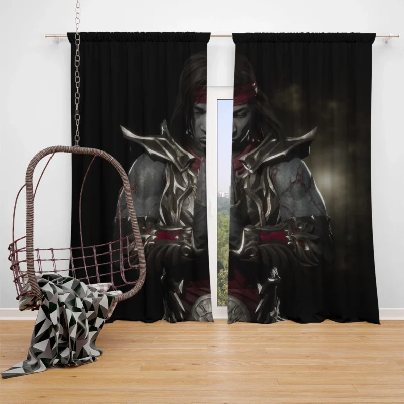 Liu Kang Mortal Kombat 11 Window Curtain