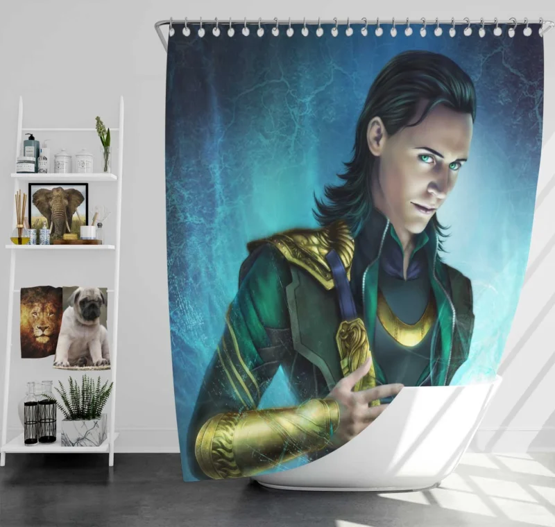 Loki Complex Character Explored in Thor Shower Curtain