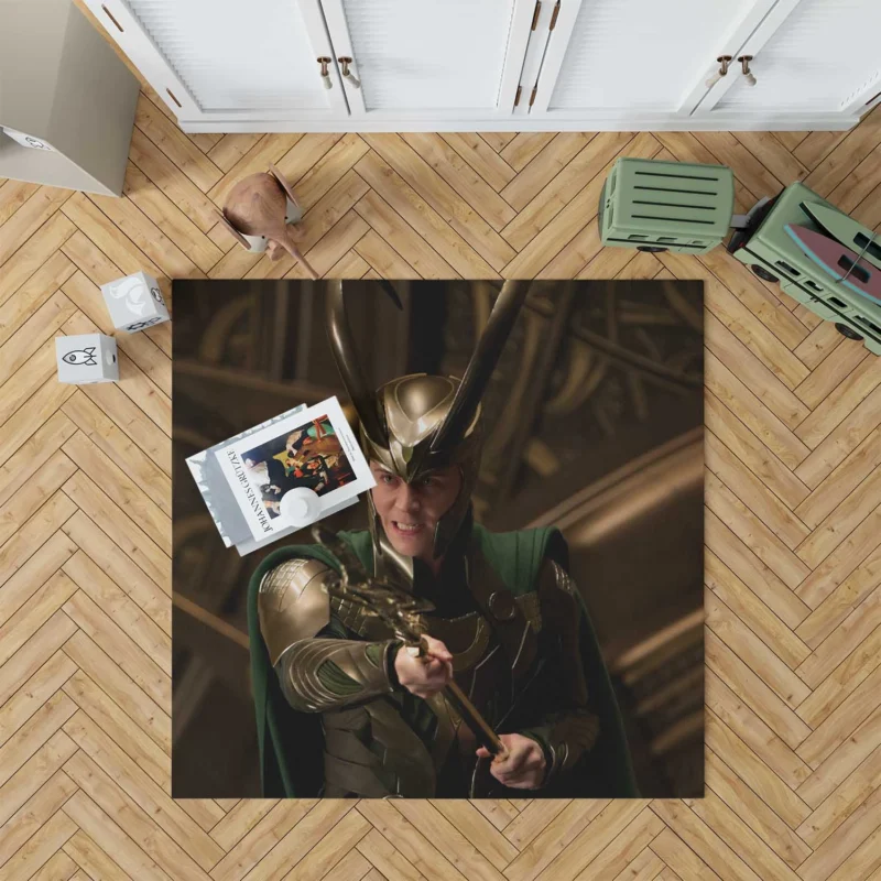 Loki Influence in the Movie Thor Floor Rug