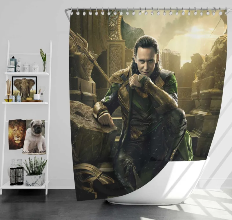 Loki in Thor: The Dark World Shower Curtain