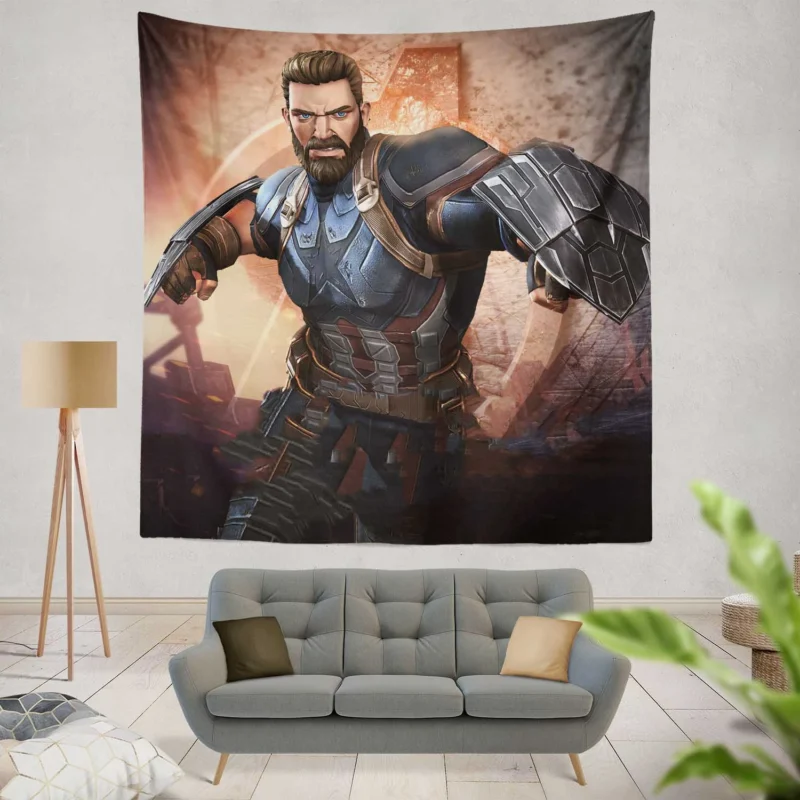 MARVEL Contest of Champions: Play as Captain America  Wall Tapestry