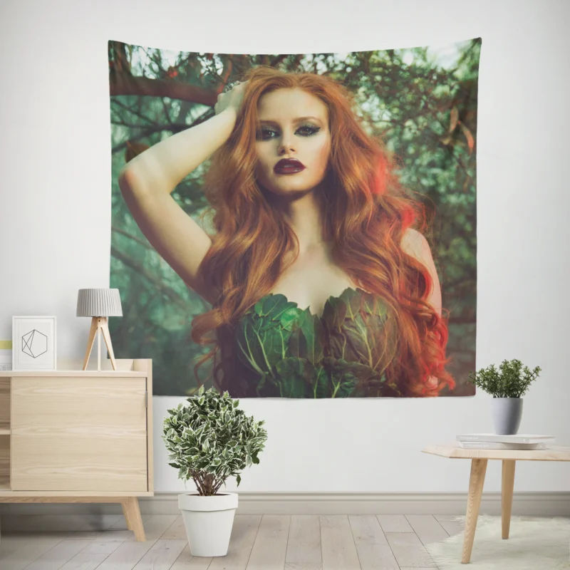 Madelaine Petsch as Poison Ivy: Redhead Extraordinaire  Wall Tapestry