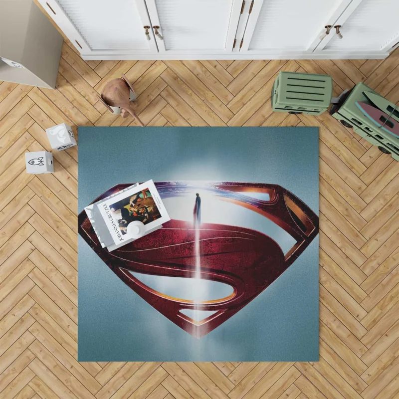 Man Of Steel: DC Henry Cavill Iconic Role Floor Rug
