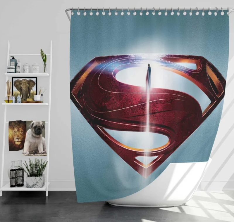 Man Of Steel: DC Henry Cavill Iconic Role Shower Curtain