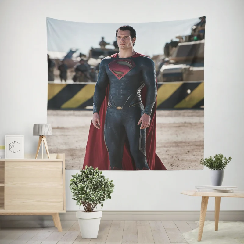 Man Of Steel: DC Henry Cavill Superman  Wall Tapestry