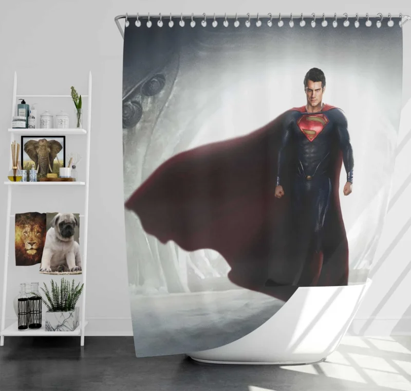 Man Of Steel: Henry Cavill Epic Superman Shower Curtain