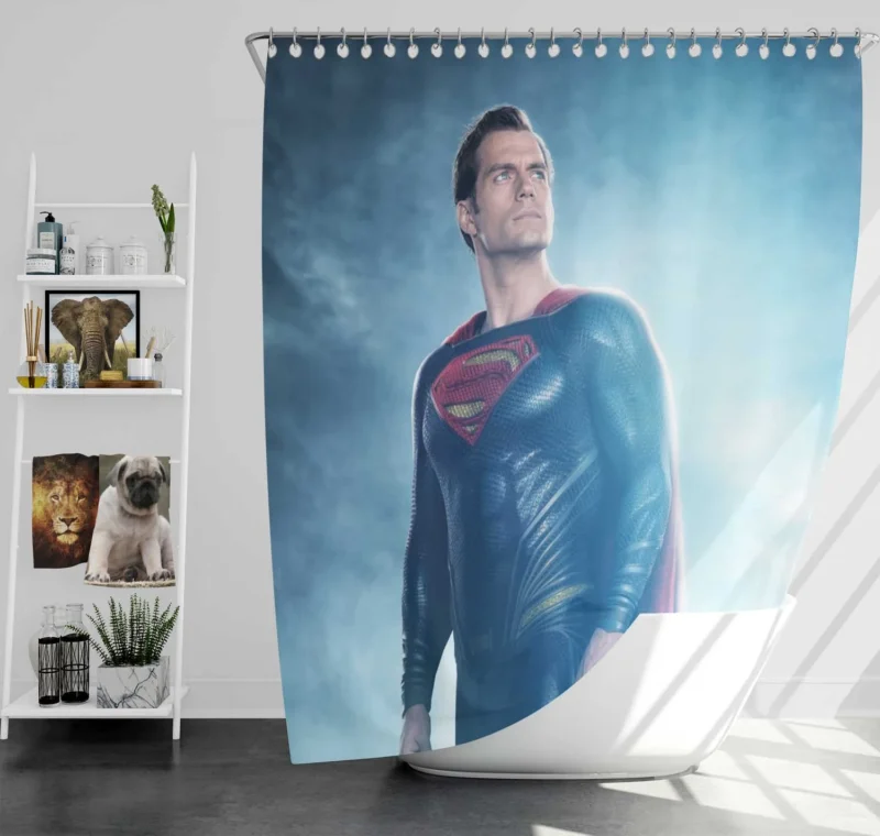 Man Of Steel: Henry Cavill Superman Shower Curtain