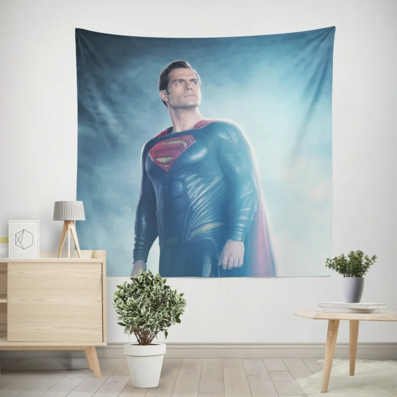 Man Of Steel: Henry Cavill Superman  Wall Tapestry