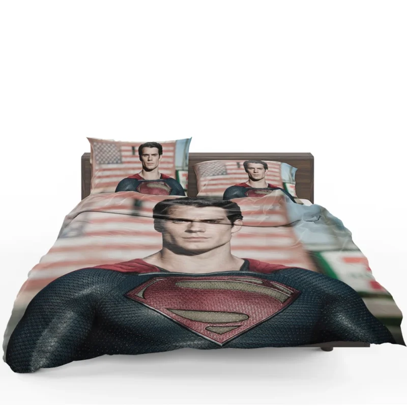 Man Of Steel: Henry Cavill as Superman Bedding Set