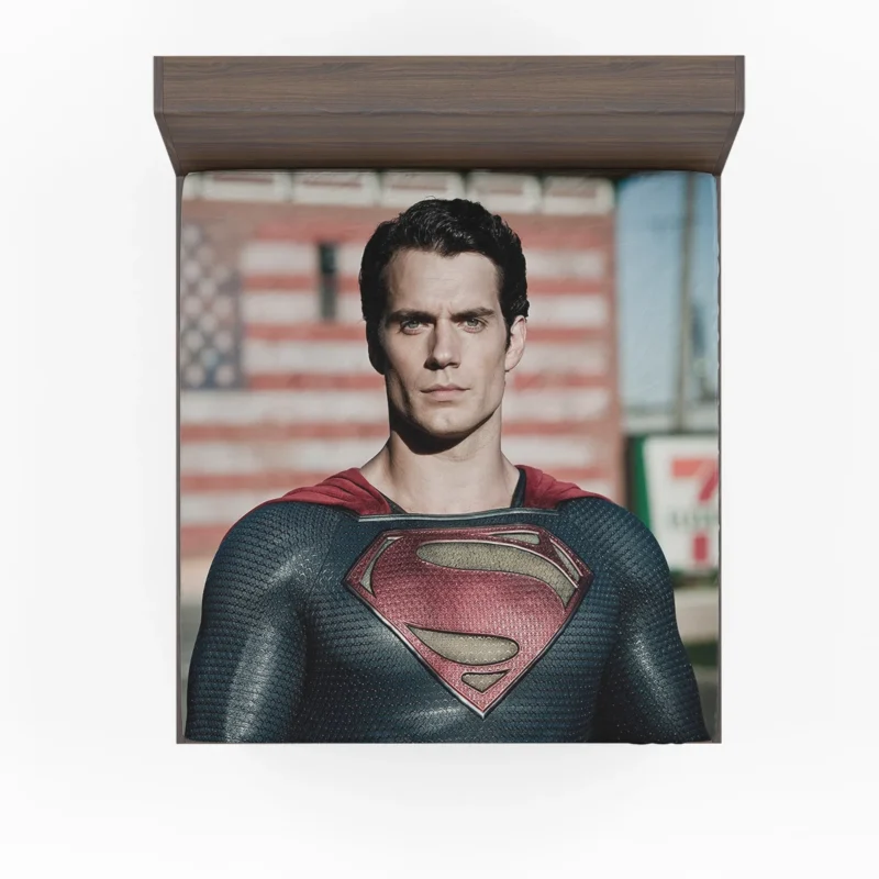 Man Of Steel: Henry Cavill as Superman Fitted Sheet
