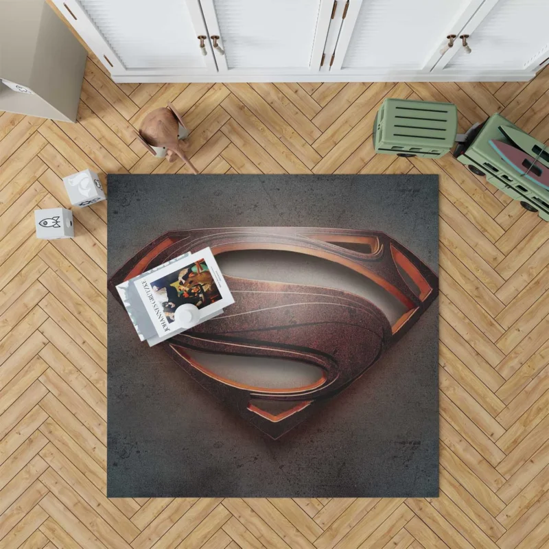 Man Of Steel: Superman Origin Story Floor Rug