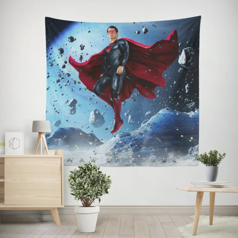 Man Of Steel: The Mighty Kal-El  Wall Tapestry