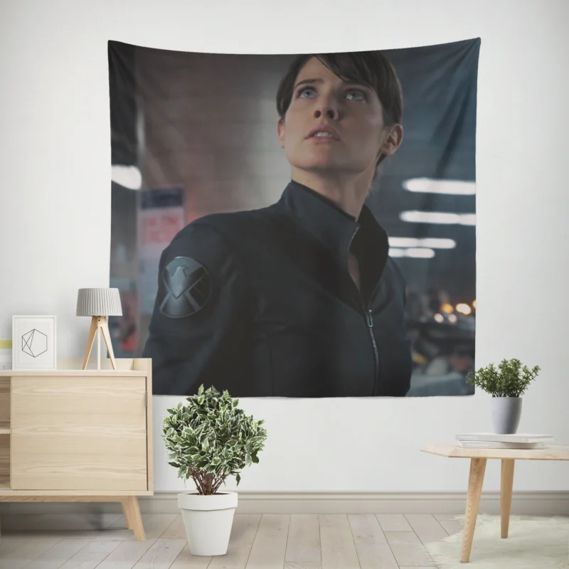 Maria Hill Challenge in an Alien Invasion  Wall Tapestry