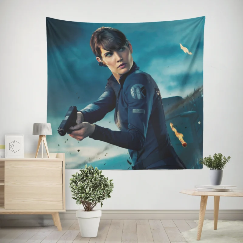 Maria Hill Vital Role in The Avengers  Wall Tapestry