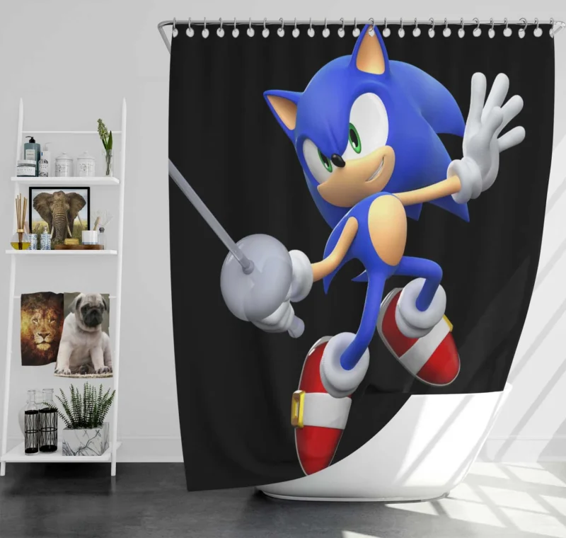 Mario & Sonic at the London 2012 Olympic Games Shower Curtain
