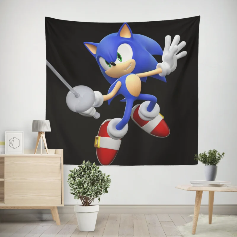 Mario & Sonic at the London 2012 Olympic Games  Wall Tapestry