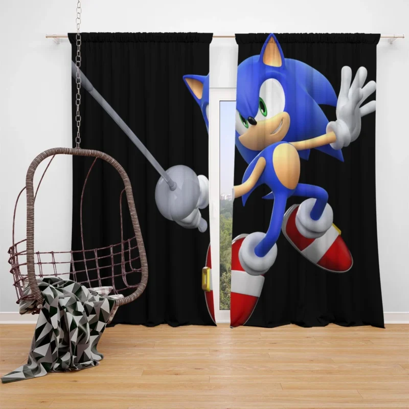 Mario & Sonic at the London 2012 Olympic Games Window Curtain