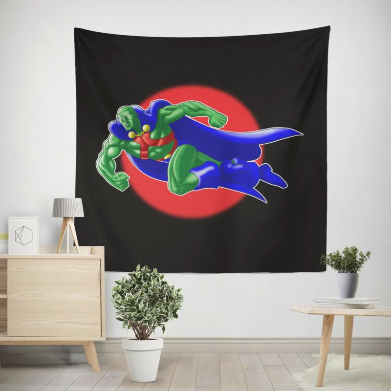 Martian Manhunter: A Compelling Character in Comics  Wall Tapestry