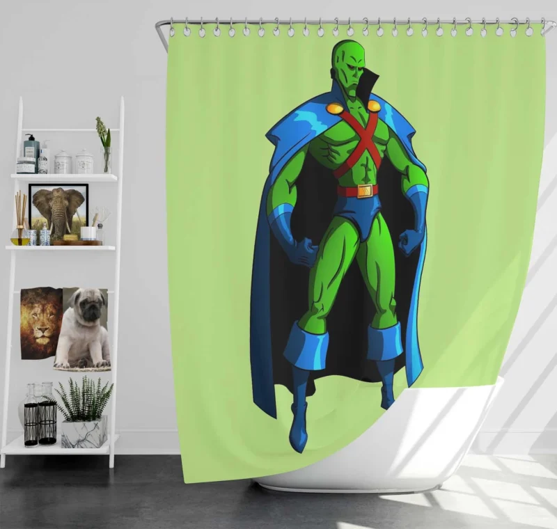 Martian Manhunter Impactful Journey in Comics Shower Curtain