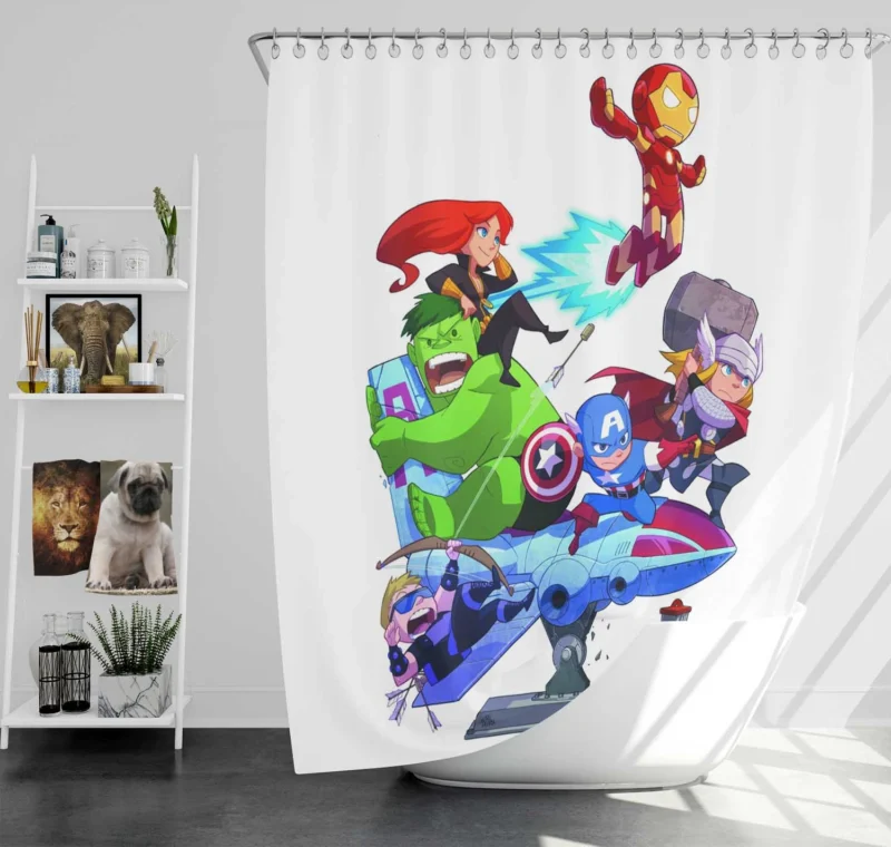 Marvel Avengers Assemble: The Ultimate Team Shower Curtain