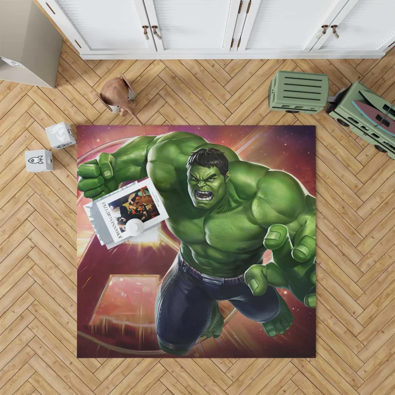 Marvel Avengers Game: Play as Hulk Floor Rug