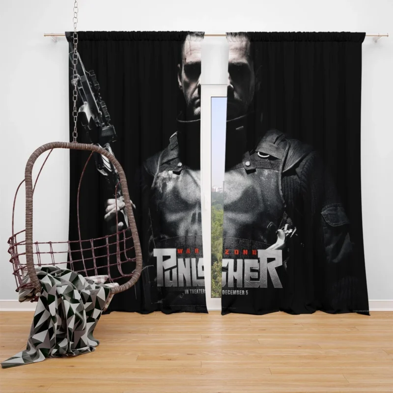 Marvel Comics: Deadpool Wacky Encounters with Punisher Window Curtain